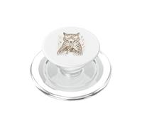 Drôle Rock Chat Chantant Vintage Animal Meme Art PopSockets PopGrip pour MagSafe