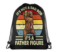 Drôle Sac De Gym À Cordon Ce n'est Pas Un Papa BOD, C'est Une Figure Paternelle Sac À Cordon Serrage Sports Sac pour Jouet pour École, Les Voyages, Natation