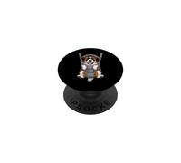 Drôle Saint Bernard Chiot dans Un Porte-bébé Amoureux des Chiens PopSockets PopGrip Adhésif