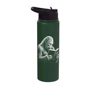 Drôle Sainte Bible Lecture Bigfoot Christian Stainless Steel Insulated Water Bottle