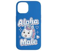 Drôle Sarcasme Dad Blagues Alpha Male Rainbow Kawaii Licorne Coque pour iPhone 14