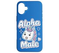 Drôle Sarcasme Dad Blagues Alpha Male Rainbow Kawaii Licorne Coque pour iPhone 16 Plus