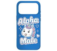Drôle Sarcasme Dad Blagues Alpha Male Rainbow Kawaii Licorne Coque pour iPhone 17 Pro Max