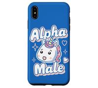 Drôle Sarcasme Dad Blagues Alpha Male Rainbow Kawaii Licorne Coque pour iPhone XS Max
