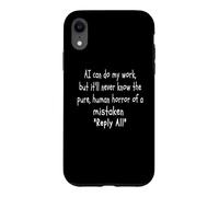 Drôle Sarcastique IA Blague Bureau Humour e-Mail Erreur comédie Coque pour iPhone XR