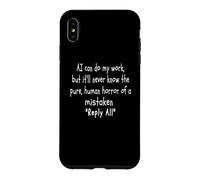Drôle Sarcastique IA Blague Bureau Humour e-Mail Erreur comédie Coque pour iPhone XS Max