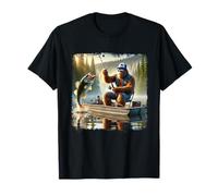 Drôle Sasquatch Catch of the Day Bigfoot Fishing Adventure T-Shirt