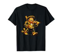 Drôle Sasquatch Mariachi Jouant de la Musique de Violon T-Shirt