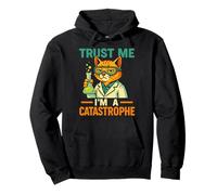 Drôle Science Cat Lab Humour Sarcasme Citation Sweat à Capuche