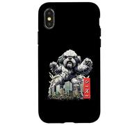 Drôle Shih Tzu Chien Kaiju Monstre Japonais Coque pour iPhone X/XS