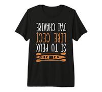Drôle Si Tu Peux Lire Ceci J'Ai Chaviré Canoë Kayak T-Shirt Haut de Gamme