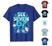 Drôle Six Sept 67 Meme T-Shirt pour Enfants et Adolescents de la Génération Alpha | Argot Viral 6 7 Mains & Humour Cérébral Italien | Vêtement Thématique de Noël pour Garçons Filles Famille Lutin du