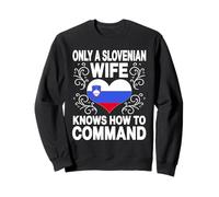 Drôle slovène épouse disant ironique slovénie conjoint humour Sweatshirt