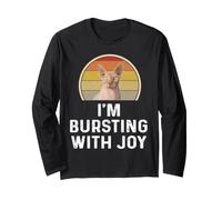 Drôle Sphynx Cat Lover I'm Bursting with Joy Sarcasm Kitten Manche Longue