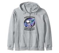 Drôle Squelette Vaisseau Spatial Antisocial Voyage Humour Sweat à Capuche