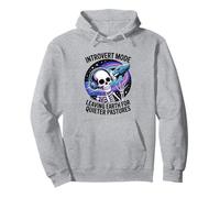 Drôle Squelette Vaisseau Spatial Antisocial Voyage Humour Sweat à Capuche