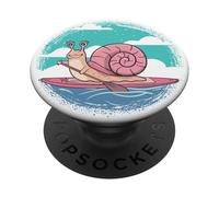 Drôle Stand Up Paddle SUP Escargot PopSockets PopGrip Adhésif