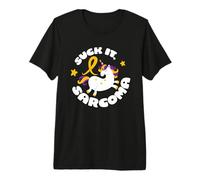 Drôle Suck It Sarcome Cute Unicorn Fighter Survivor Citation T-Shirt Haut de Gamme