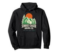 Drôle Sunrise Chaser Randonnée Mountain Trail Nature Lover Sweat à Capuche