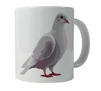Drôle Tasses à thé Colombe blanche debout Tasse Céramique Aquarelle Tasses à café pour Femme Collègue 330ml