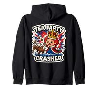 Drôle Tea Party Protester Queen History Meme Sweat à Capuche