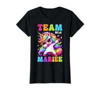 Drôle Team Mariée Evjf Femme Future Mariée Licorne T-Shirt