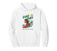Drôle Teckel été Surf Vacances Surf Jour Maman Papa Sweat à Capuche