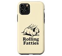Drôle Teckel Weiner Dog Rolling Fatties Maman Papa Enfants Coque pour iPhone 11 Pro