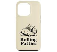 Drôle Teckel Weiner Dog Rolling Fatties Maman Papa Enfants Coque pour iPhone 13 Pro