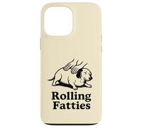 Drôle Teckel Weiner Dog Rolling Fatties Maman Papa Enfants Coque pour iPhone 13 Pro Max