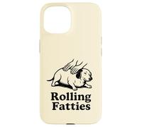 Drôle Teckel Weiner Dog Rolling Fatties Maman Papa Enfants Coque pour iPhone 15