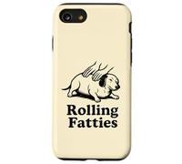 Drôle Teckel Weiner Dog Rolling Fatties Maman Papa Enfants Coque pour iPhone SE (2020) / 7/8