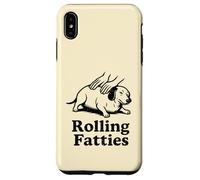 Drôle Teckel Weiner Dog Rolling Fatties Maman Papa Enfants Coque pour iPhone XS Max