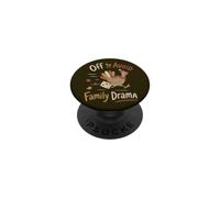 Drôle Thanksgiving Turquie Famille Drame Automne Humour PopSockets PopGrip Adhésif