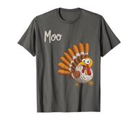 Drôle Thanksgiving Turquie Vache Moo Meow Sarcasm I'm Not Weird T-Shirt