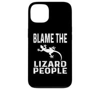 Drôle théoricien de la théorie du Complot Blame The Lizard People Coque pour iPhone 13