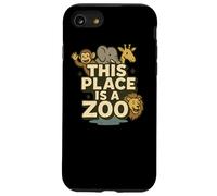 Drôle This Place is A Zoo Shirt Humour Coque pour iPhone SE (2020) / 7/8