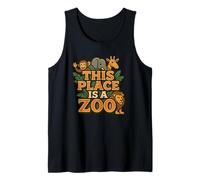 Drôle This Place is A Zoo Shirt Humour Débardeur