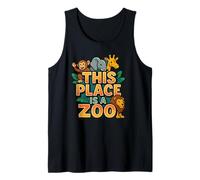 Drôle This Place is A Zoo Shirt Humour Débardeur
