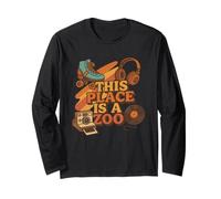 Drôle This Place is A Zoo Shirt Humour Manche Longue