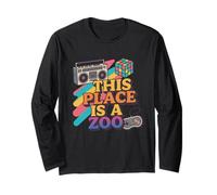 Drôle This Place is A Zoo Shirt Humour Manche Longue