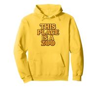Drôle This Place is A Zoo Shirt Humour Sweat à Capuche