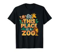 Drôle This Place is A Zoo Shirt Humour T-Shirt