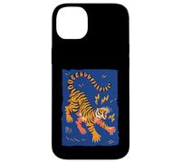 Drôle Tigre Rétro Dessin animé Vintage Dingo 70s Art Coque pour iPhone 14 Plus