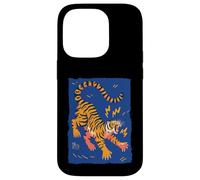 Drôle Tigre Rétro Dessin animé Vintage Dingo 70s Art Coque pour iPhone 14 Pro