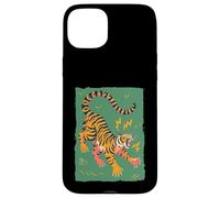 Drôle Tigre Rétro Dessin animé Vintage Dingo 70s Art Coque pour iPhone 15 Plus