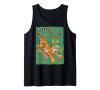 Drôle Tigre Rétro Dessin animé Vintage Dingo 70s Art Débardeur