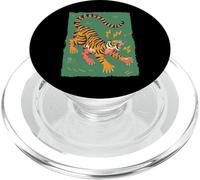 Drôle Tigre Rétro Dessin animé Vintage Dingo 70s Art PopSockets PopGrip pour MagSafe