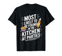 Drôle Timide Introverti Blague Cuisine at Parties Anti-Social Dad T-Shirt