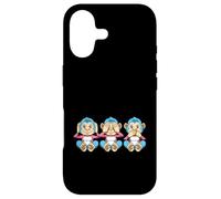Drôle transgenre Trois singes sages Coque pour iPhone 17
